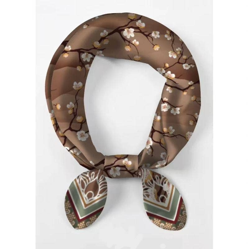 Italian Silk - Cotton Foulard Scarf - Sono Chic