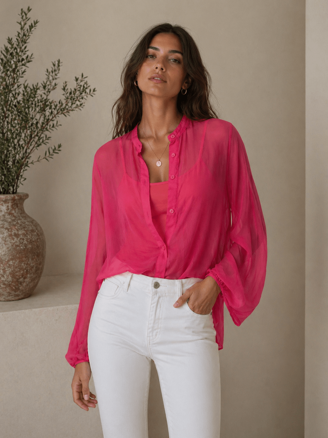 Camicia Rosso - Fragola - Sono Chic