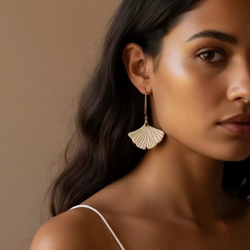 Ginkgo Earrings - Sono Chic