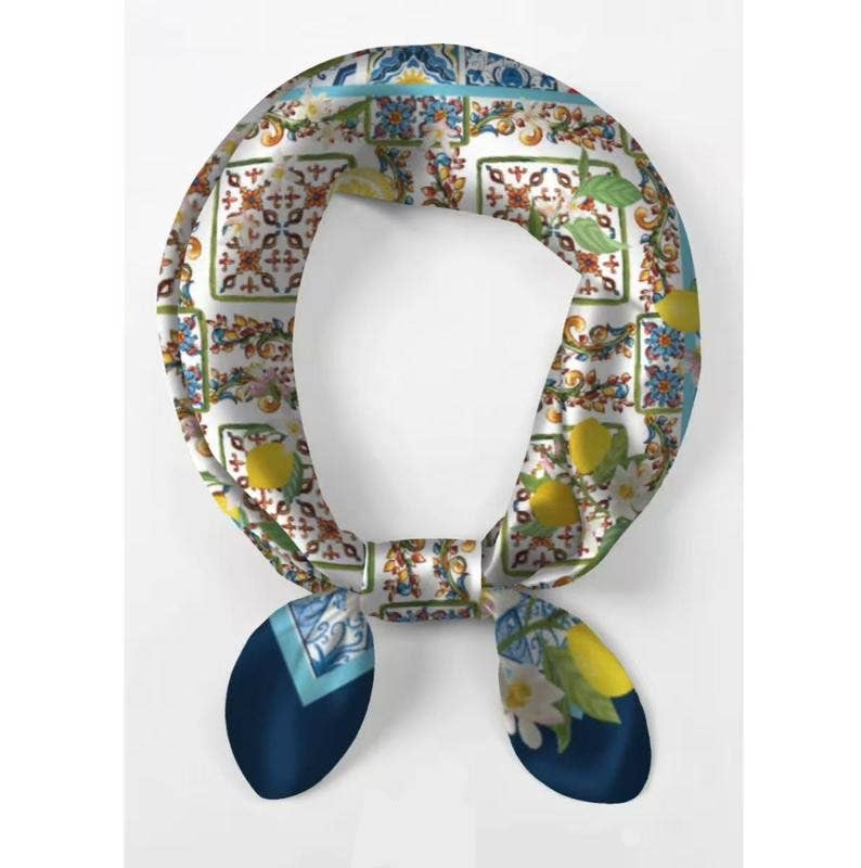Italian Silk - Cotton Foulard Scarf - Sono Chic