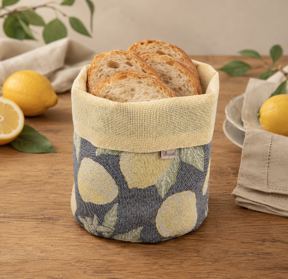Italian Linen Bread Bag
