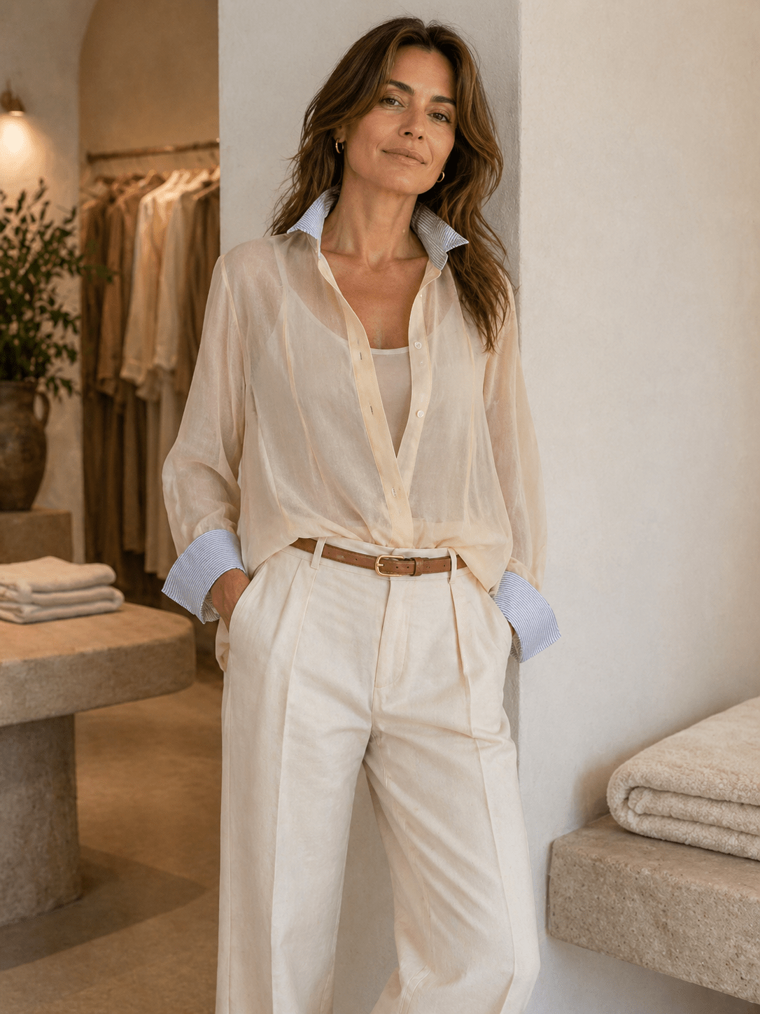 Camicia Bianco - Burro - Sono Chic