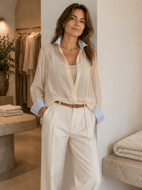 Camicia Bianco - Burro - Sono Chic
