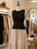 Lace Crew Neck Tank - Sono Chic