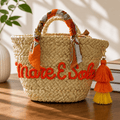 Mare e Sole Straw Beach Bag - Sono Chic