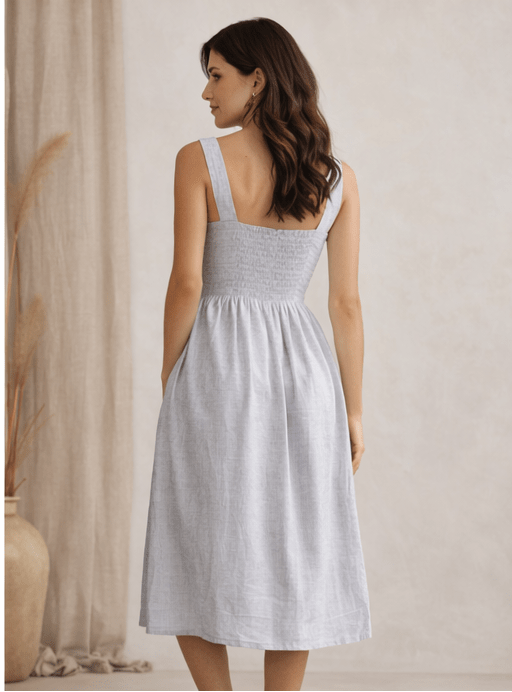 Linen Midi Dress - Sono Chic