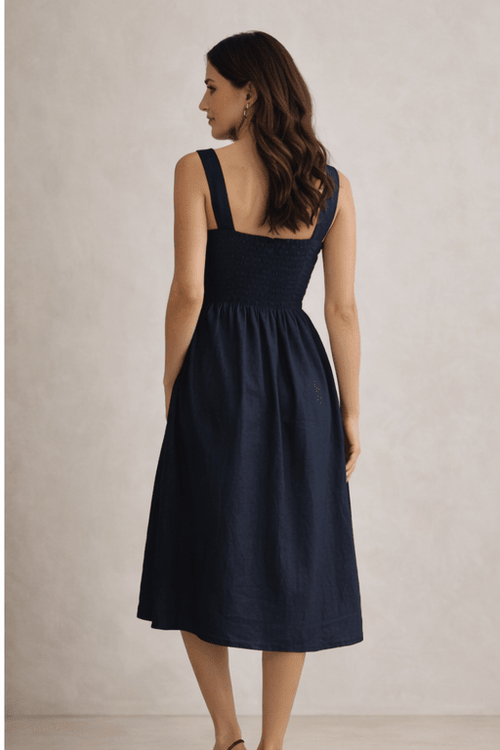 Linen Midi Dress - Sono Chic