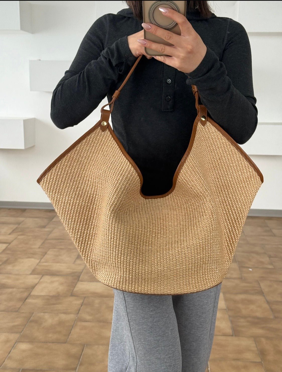 Woven Hobo Bag - Sono Chic