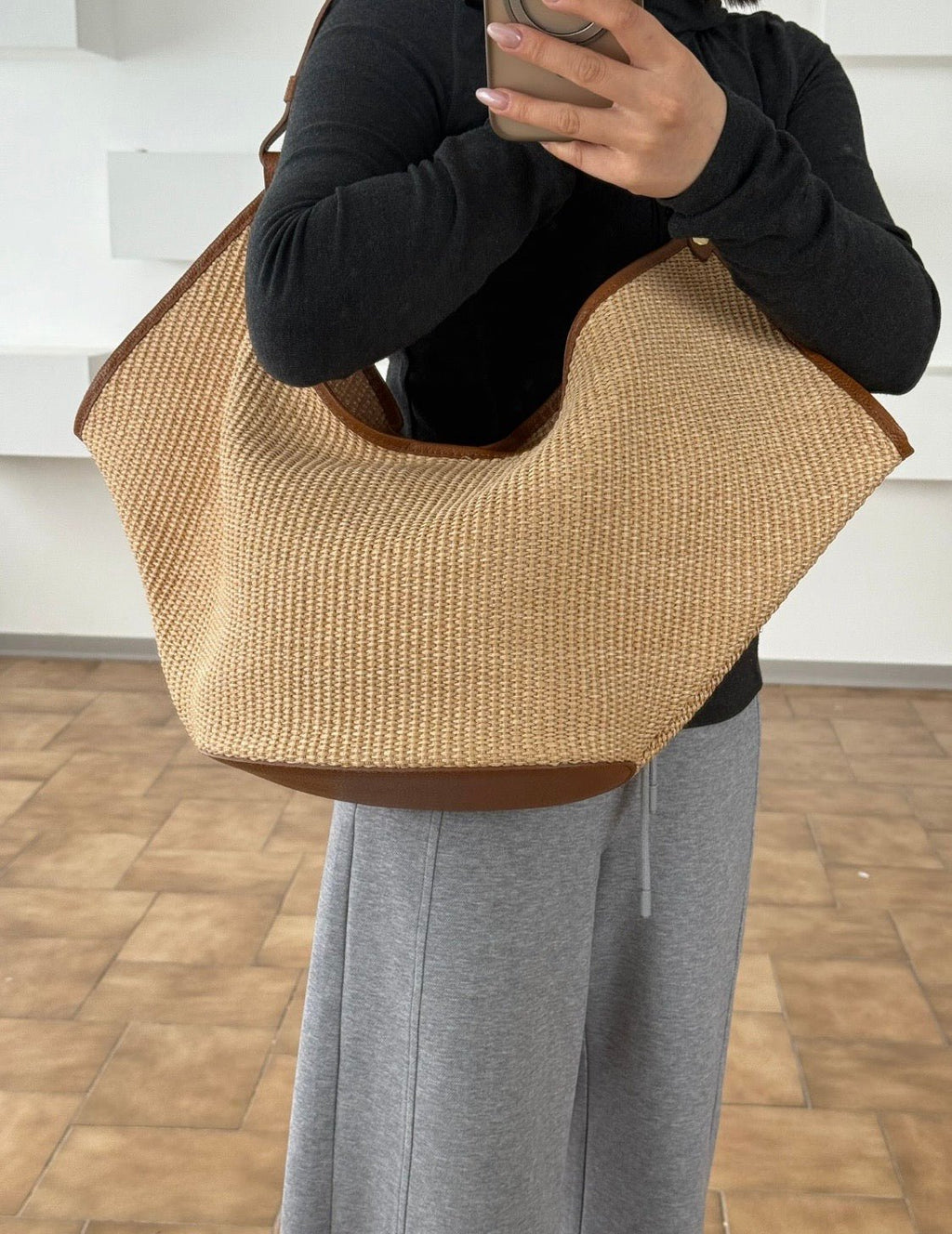 Woven Hobo Bag - Sono Chic