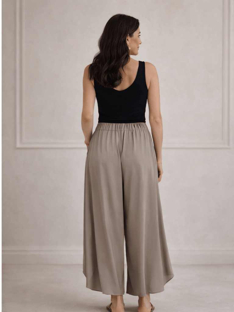 Silk Palazzo Pants - Sono Chic