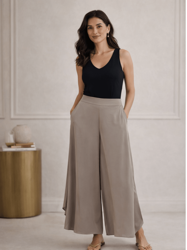 Silk Palazzo Pants - Sono Chic