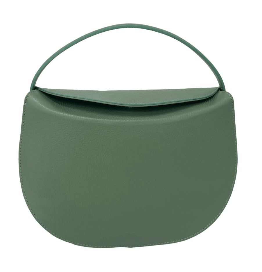 Leather Crescent Shoulder Bag - Sono Chic