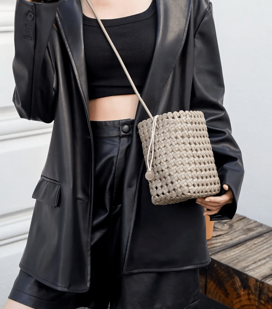 Woven Bucket Bag - Sono Chic