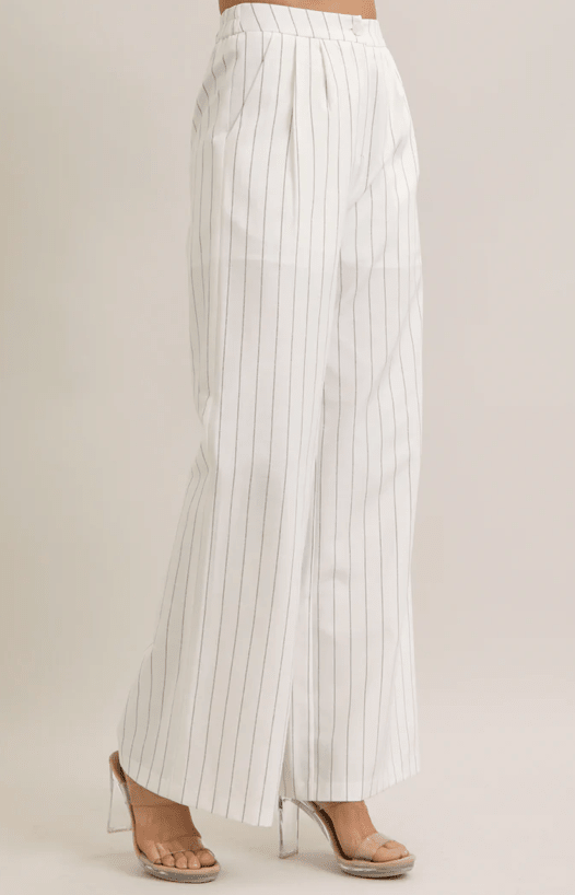 Pinstripe Vest & Trouser Set - Sono Chic