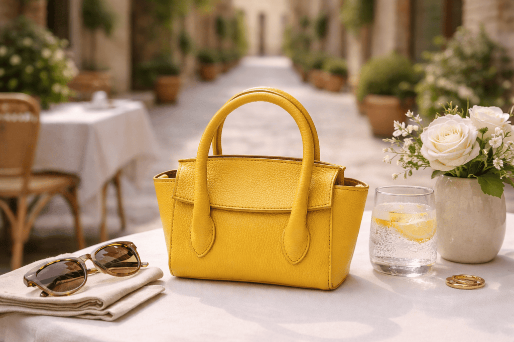 Mini Leather Top Handle Bag - Sono Chic