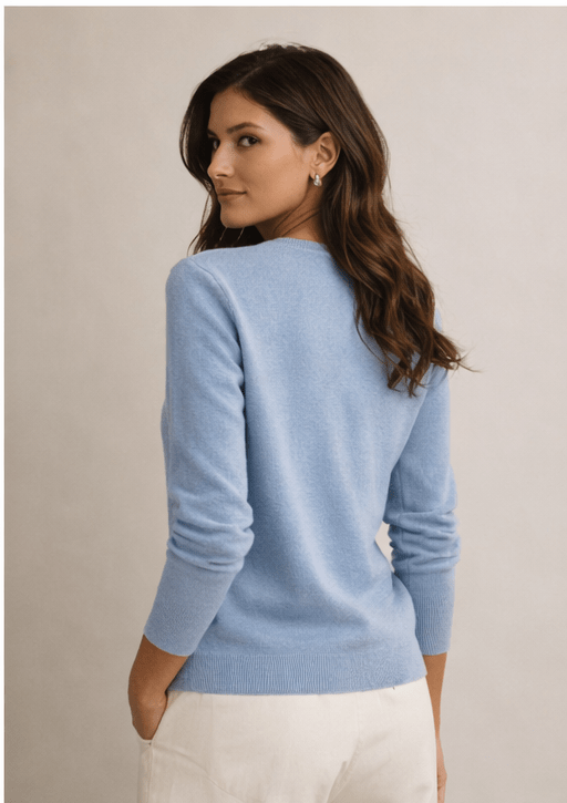 Cashmere Crewneck Sweater - Sono Chic