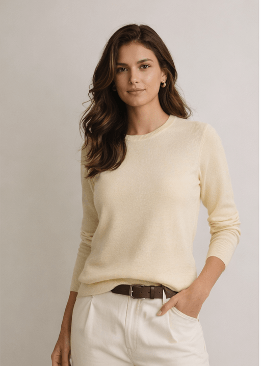 Cashmere Crewneck Sweater - Sono Chic