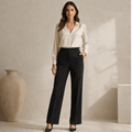 Italian Wool Straight Leg Pants - Sono Chic