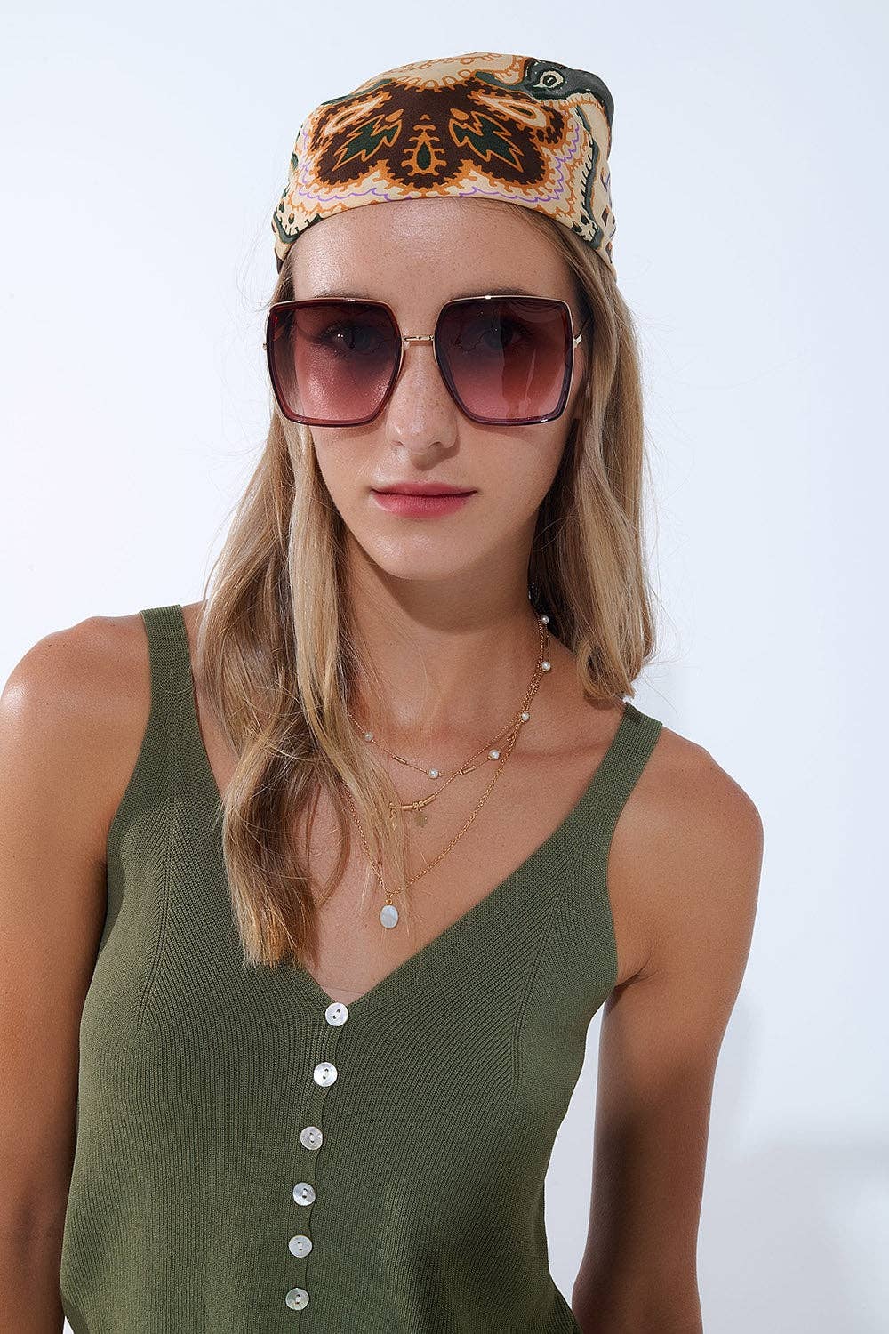 Oversized Square Sunglasses - Sono Chic