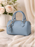 Leather Barrel Handbag - Sono Chic