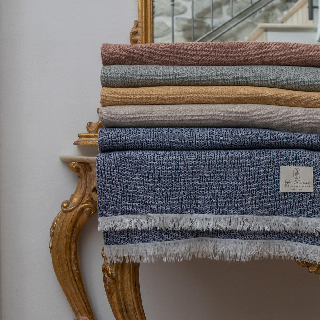 Italian Linen Blend Throw Blanket - Sono Chic