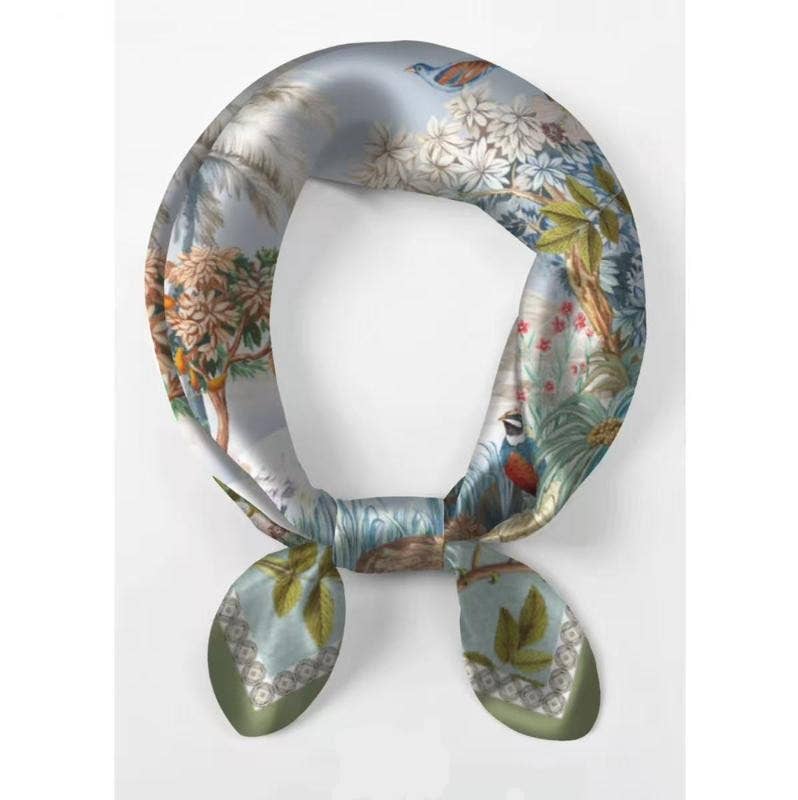 Italian Silk - Cotton Foulard Scarf - Sono Chic