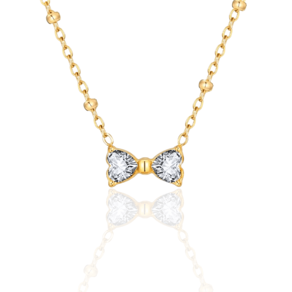 Crystal Bow Necklace - Sono Chic