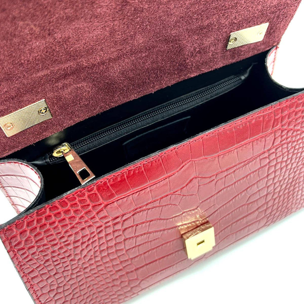 Croc - Embossed Handbag - Sono Chic